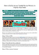 7 Starhd. in: Your Ultimate Guide to Streaming Movies and Tv Shows