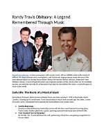 A Journey Through His Obituary