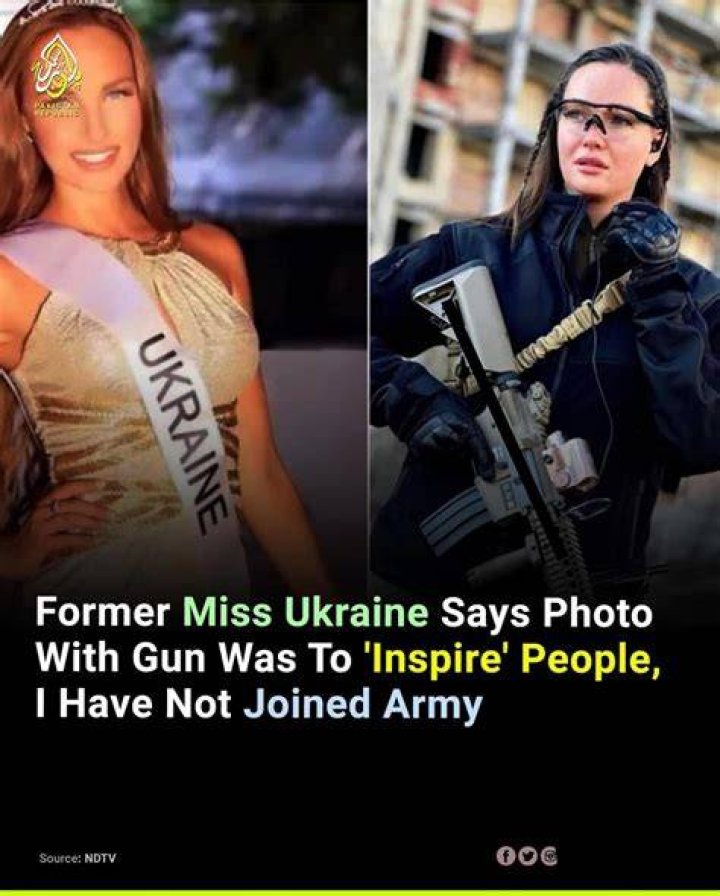 
Anastasiia Lena, Former Miss Ukraine Is Joining The Army – Meet Her On Instagram 