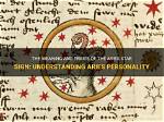 Aries: Understanding the Traits of Those Born on April 13