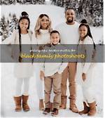 Black Outfits for Picture-Perfect Family Memories