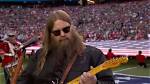 Chris Stapletons Soulful, Bluesy National Anthem Performance Draws Tears from Players on Fi |