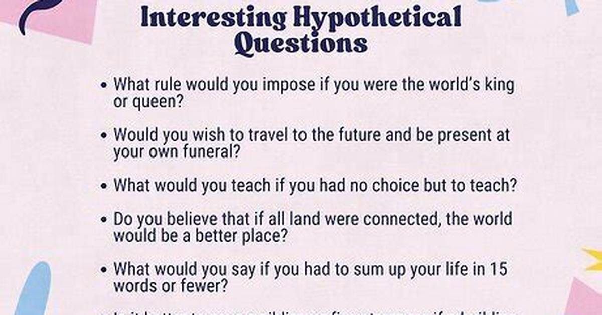 Exploring the Realm of Weird Hypothetical Questions