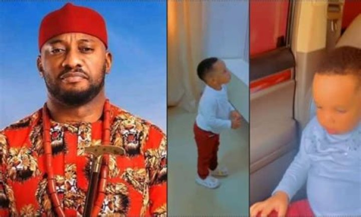 
“He’s Growing So Fast…” – Yul Edochie Gushes Over Son With Judy Austin 