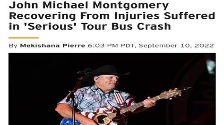 
John Michael Montgomery Recovering From Injuries Suffered in ‘Serious’ Tour Bus Crash 