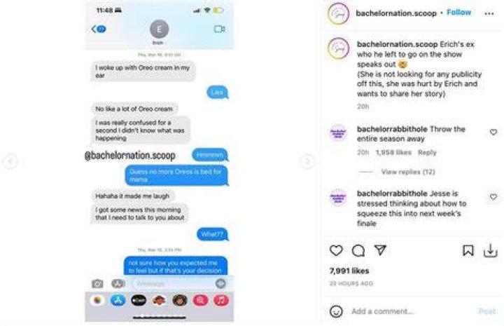 
Leaked Text Messages Reveal ‘Bachelorette’ Star Erich Schwer Was There for the Wrong Reasons 
