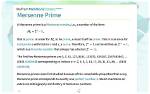 Mersenne Numbers: the Enigmatic World of Prime Numbers