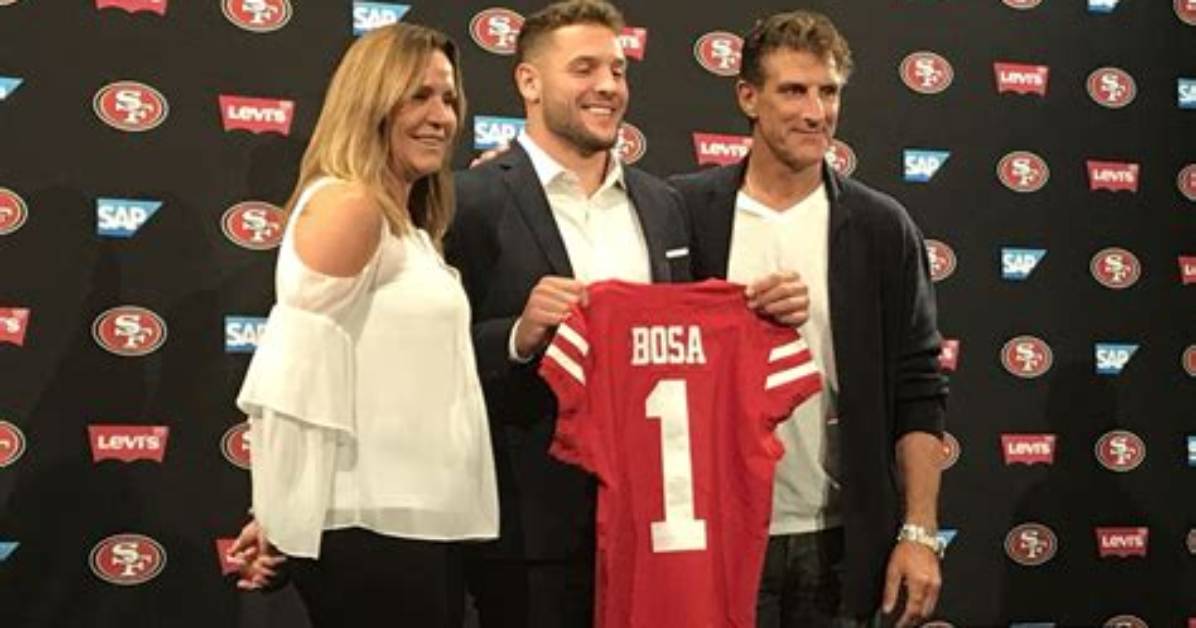 Nick Bosa Mom Cheryl Bosa and Dad John