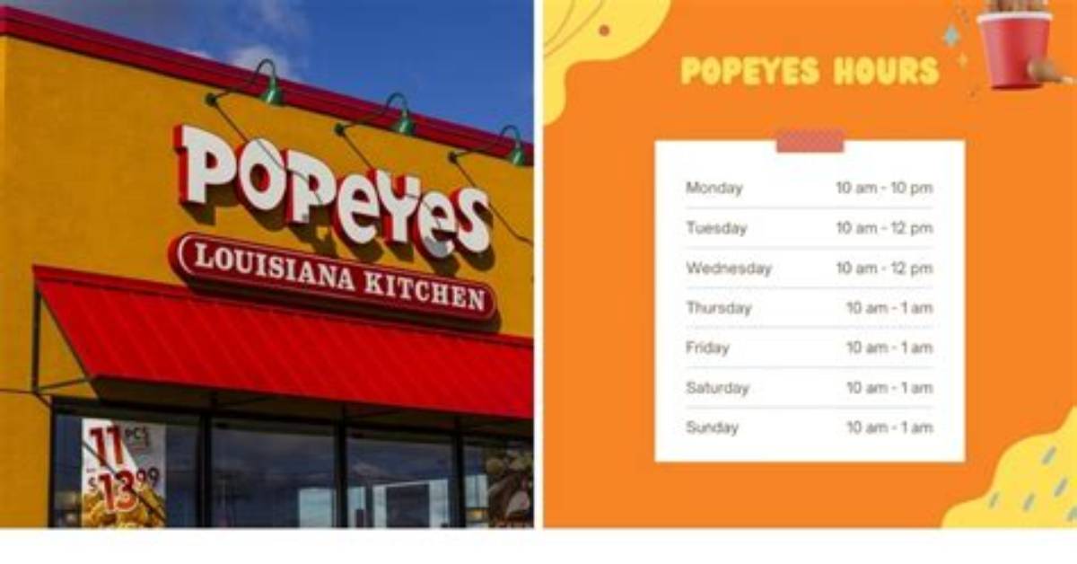 Popeyes Hours: Your Ultimate Guide to Enjoying Delicious Chicken