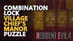 Re4 Remake Combination Lock Puzzle Solution (Chiefs Manor Puzzle)
