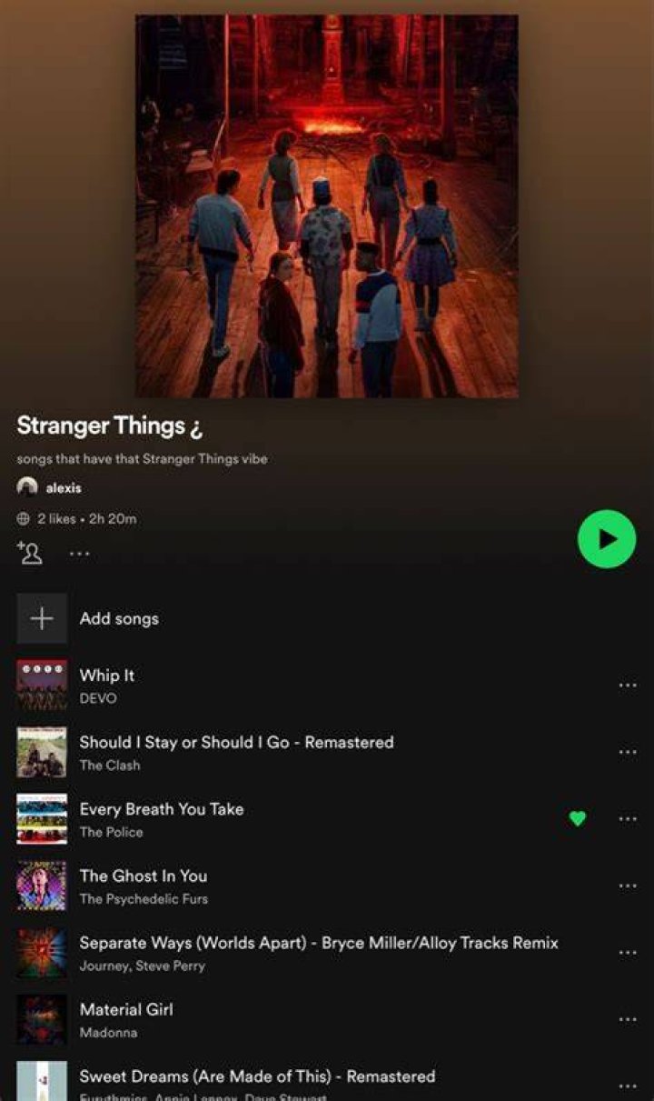 
Stranger Things Vecna Spotify Playlist, These Songs Can Save You 