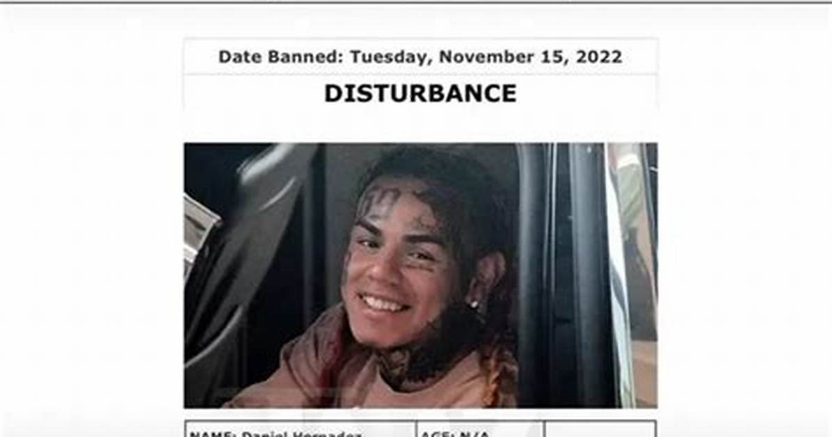 Tekashi 6Ix9Ine Banned from Luxury Apartment for Having Bodyguards Who Openly Carry Guns