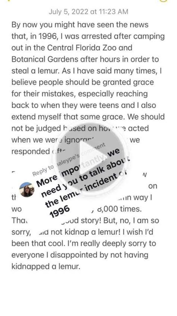 
Was Hank Green Arrested For Stealing A Lemur? 