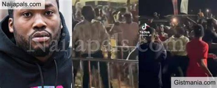 
WATCH: Video of Meek Mill fighting wild crowd in Ghana goes viral amid phone robbery drama 
