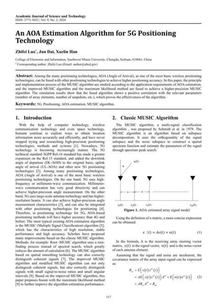 What Is Ahmad Bazzi AOA Estimation Algorithm About? His Linear Algebra Project In NYU Abu Dhabi