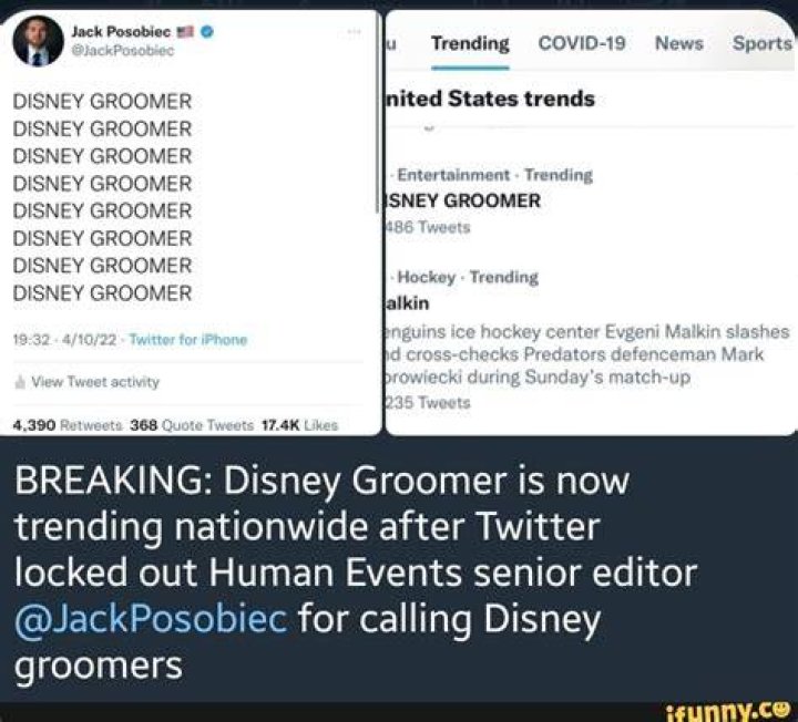 
Why Is “Disney Groomer” Trending On Twitter? Jack Posobiec Banned For Selling Anti-Disney Merchs 